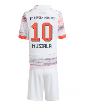 Bayern Munich Jamal Musiala #10 Maglia Gara Trasferta Repliche 2025-26 Bambino Maniche Corte